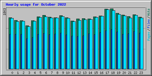 Hourly usage for October 2022